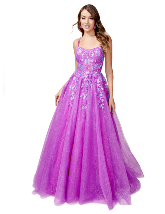 <p data-mce-fragment="1">Expertly crafted with sequin lace and a corset bodice, the Nina Canacci 3263 Prom Dress is a stunning choice for formal events. Its shimmering A-line silhouette and sheer details add a touch of elegance. Elevate your style with this timeless ball gown.</p> <p data-mce-fragment="1">Sizes: 0-14</p> <p data-mce-fragment="1">Colors: Purple, Turquoise</p>