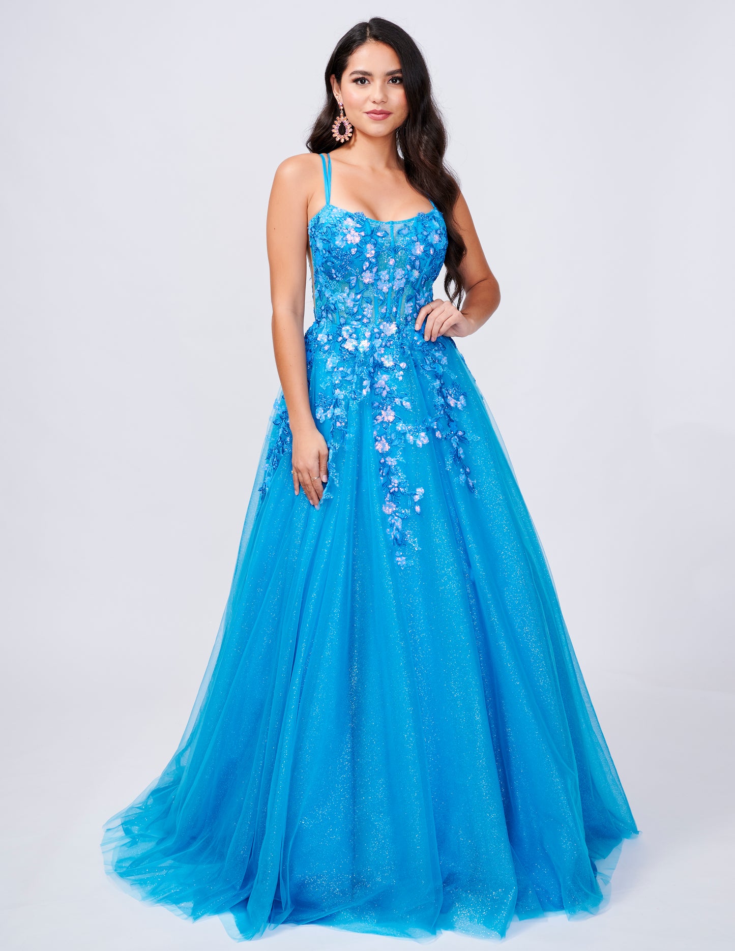 <p data-mce-fragment="1">Expertly crafted with sequin lace and a corset bodice, the Nina Canacci 3263 Prom Dress is a stunning choice for formal events. Its shimmering A-line silhouette and sheer details add a touch of elegance. Elevate your style with this timeless ball gown.</p> <p data-mce-fragment="1">Sizes: 0-14</p> <p data-mce-fragment="1">Colors: Purple, Turquoise</p>