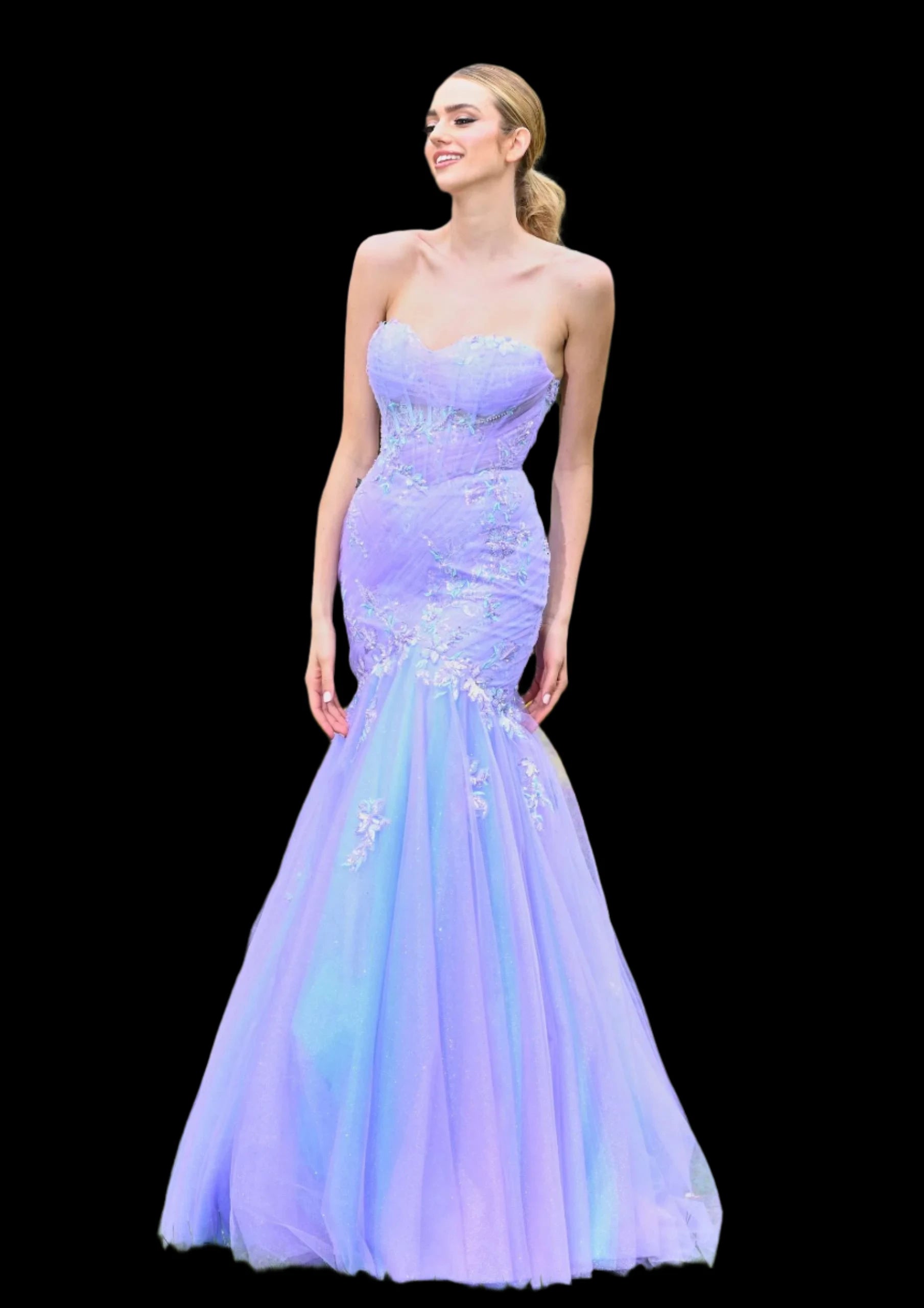 This Colors Dress 3529 Prom Dress features a stunning mermaid style, with a flattering corset and strapless design. The sequin lace and multi tulle add a touch of glamour and elegance. Perfect for prom or pageants.