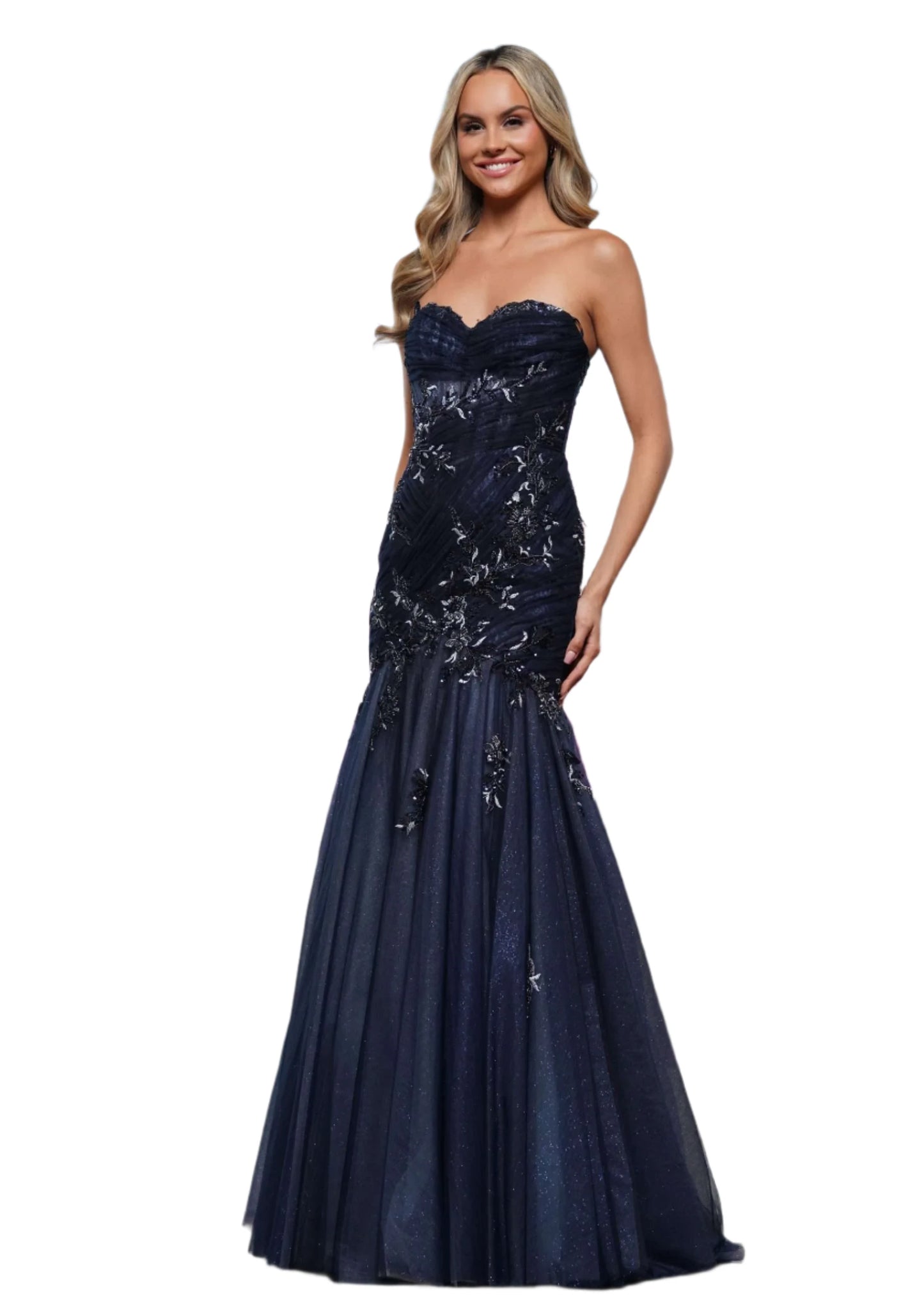 This Colors Dress 3529 Prom Dress features a stunning mermaid style, with a flattering corset and strapless design. The sequin lace and multi tulle add a touch of glamour and elegance. Perfect for prom or pageants.