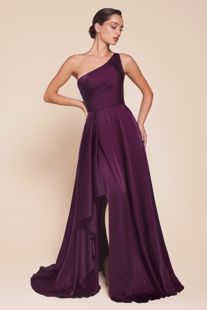 Ladivine 7450 bridesmaids dress Soft Satin one shoulder A line