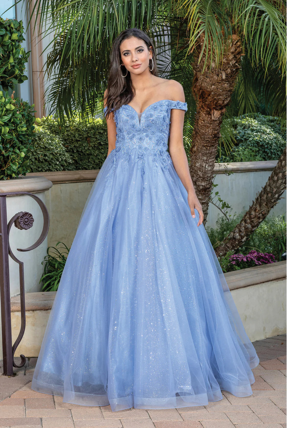 Dancing Queen 4316 Prom Dress Long A Line off the shoulder