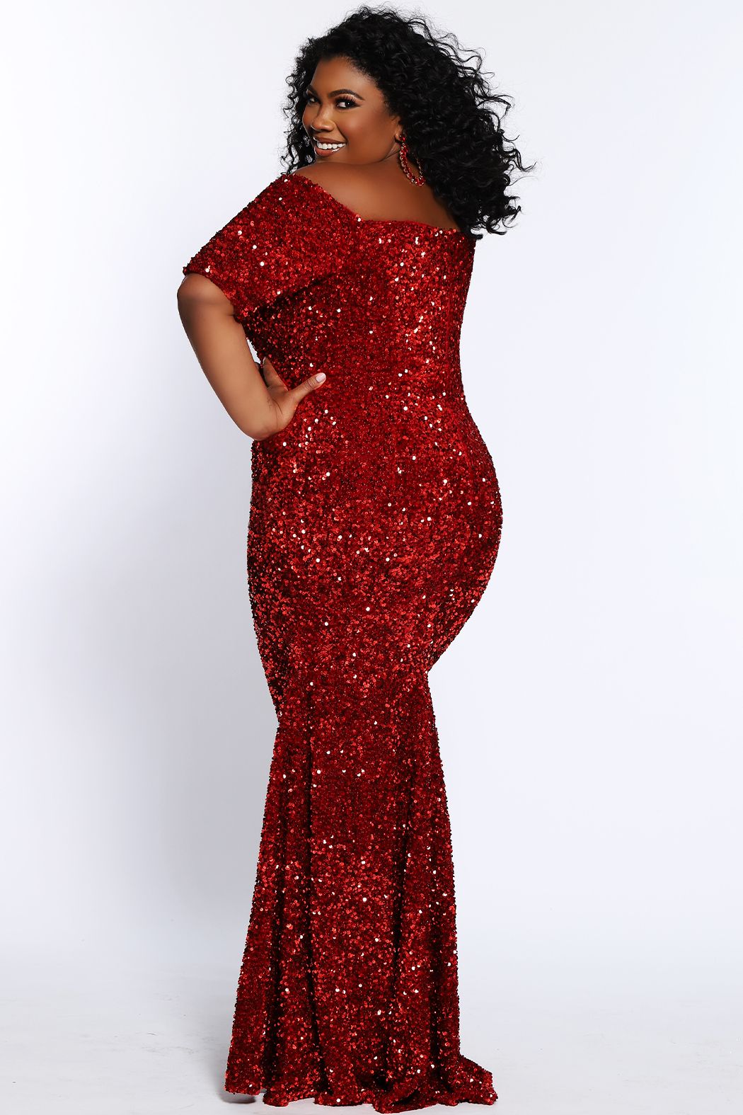 Johnathan Kayne Sydney’s Closet JK2208 Cherry Red Prom Dress