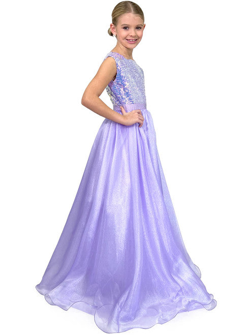 Marc Defang 5009 Long A Line Sequin Girls Ball Gown Pageant Dress Chiffon Kids  A classic classy perfect evening gown! Scallop shape necklines  Fully beaded top Hand crafted AB Crystals on the waistband  Organza skirt Center back invisible zippers  Fully lined  Available Sizes: 4, 5, 6, 7, 8, 9, 10, 11, 12, 13, 14  Available Colors: Royal Blue, Mint, White, Red, Hot Pink, Call for Custom Colors  IF NOT IN STOCK PLEASE ALLOW 30 DAYS FOR DELIVERY!