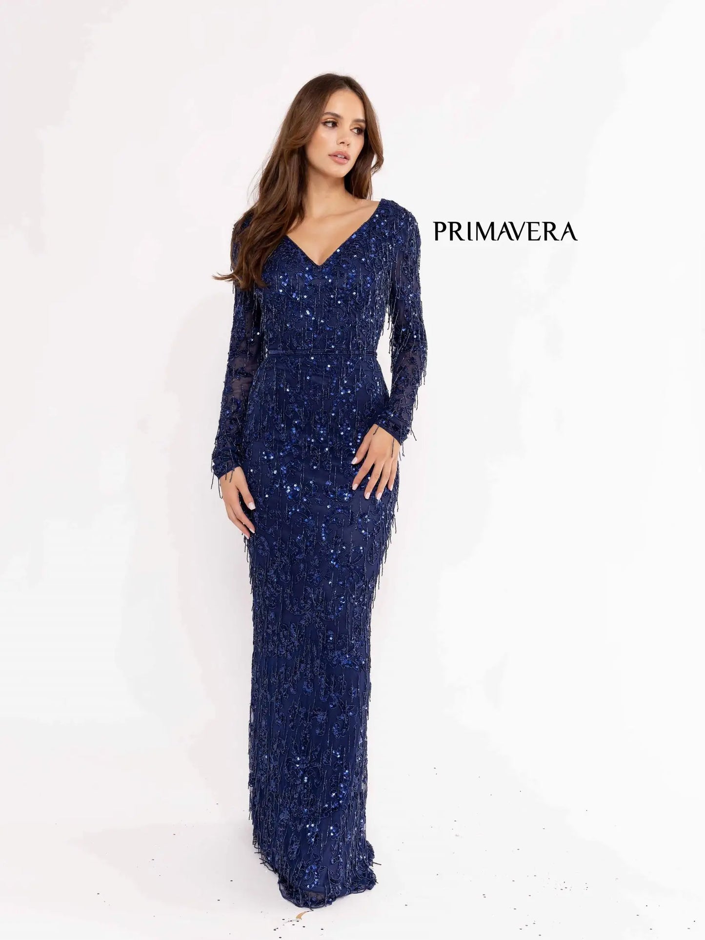 Primavera Couture 3954 Prom Dress Long Beaded Gown