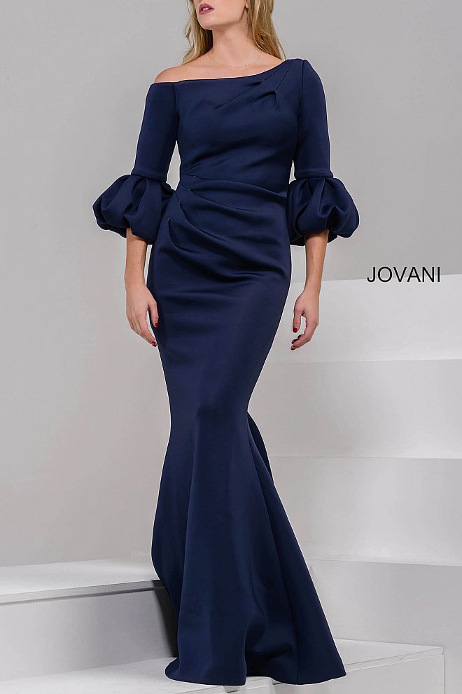 Jovani 39739 Off The Shoulder Scuba  Evening Dress