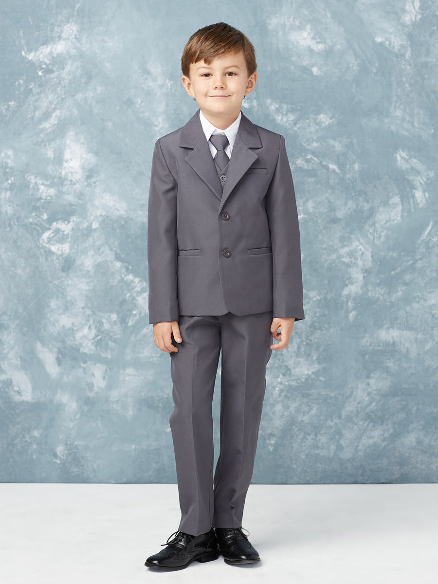 Boy's 5 Piece SLIM FIT Tuxedo Set - Choose Your Color & Size 4020