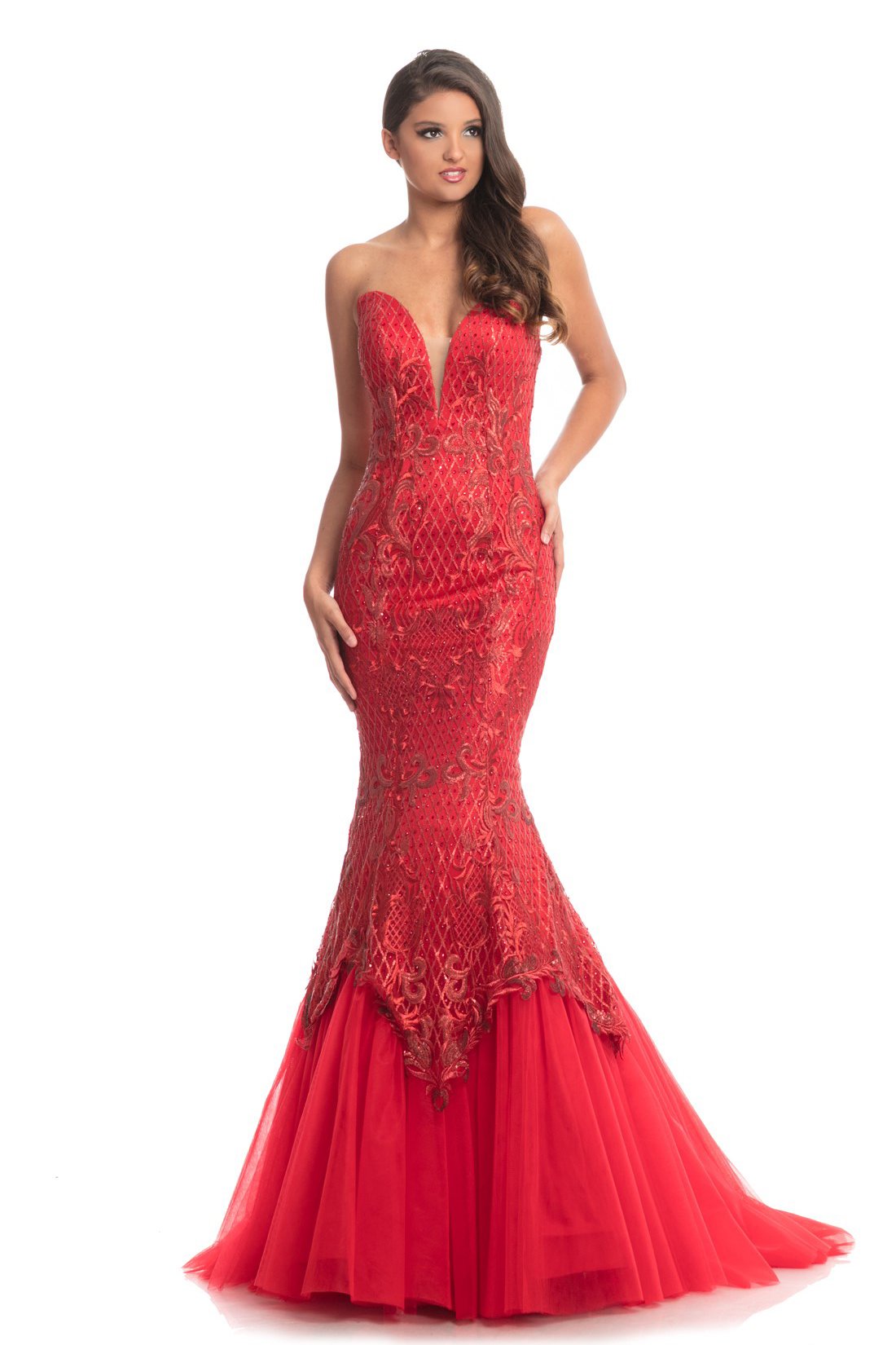 Johnathan Kayne 9001 is a Mermaid Prom Dress, Pageant Gown & Formal Evening Wear. This Classic mermaid gown with V-neck sweetheart bodice designed by Johnathan Kayne. 