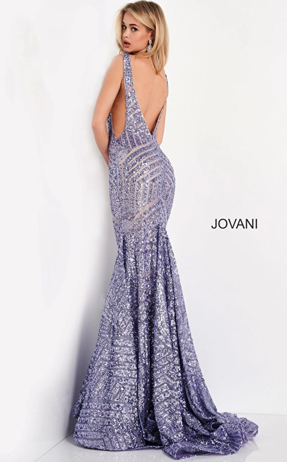 Jovani 59762 Sequin Mermaid Prom Dress Long Fitted Mermaid Pageant Gown