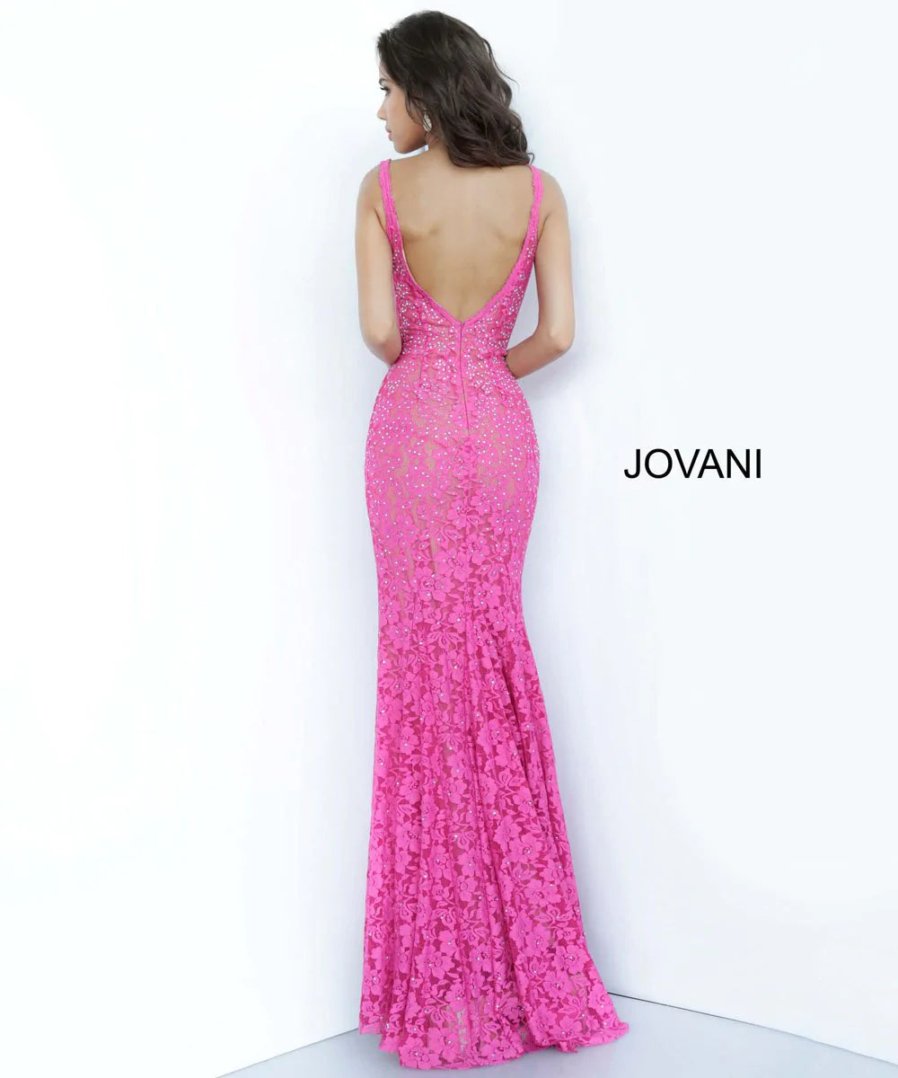 Jovani 48994 embellished stretch lace prom dress pageant gown long evening dress